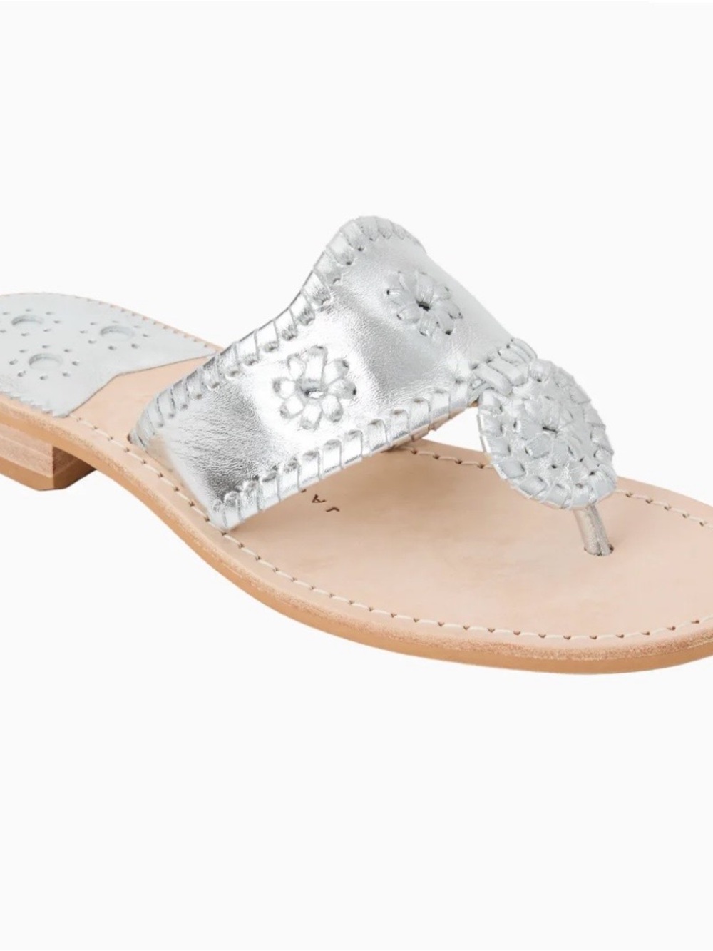 Jack Rogers Original Jacks Sandal Silver women’s size 7